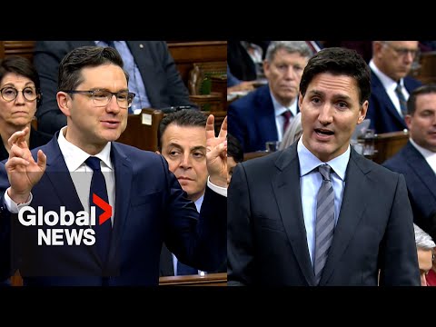 Poilievre grills Trudeau on interest rate hike, PM defends “rental and dental” support