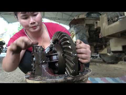 Repair The Rear Axis Of The Rickshaw, Maintenance Replace Digital Shaft Oil \ Blacksmith Girl