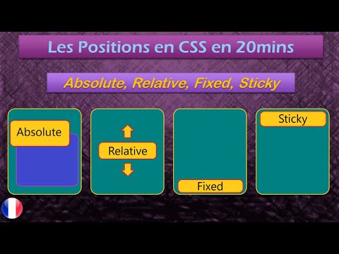 Les Positions CSS en 20 minutes - Absolute - Relative - Fixed - Sticky - Avec Exemples (2021) FR