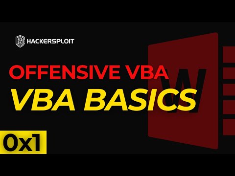 Offensive VBA 0x1 - Your First Macro