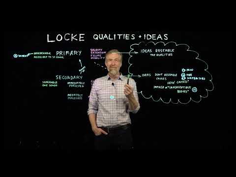 Locke's distinction between primary and secondary qualities