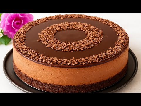 Gâteau du Nouvel An🎄 avec seulement 1 oeuf et 5 cuillères à soupe! Meilleur gâteau au chocolat 🍫