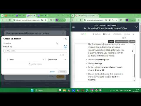 Lab Performing ETL on a Dataset by Using AWS Glue