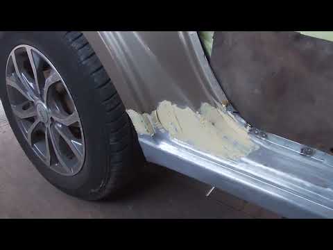 Шпаклевка порога на Lanos