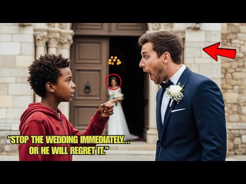 “No te cases con ella” dijo el niño sin hogar… y detuvo la boda frente a todos