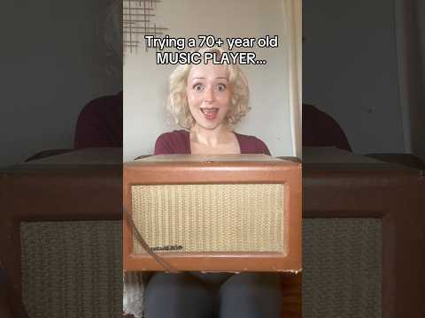 Trying a 70 year old MUSIC PLAYER 😲 #shorts