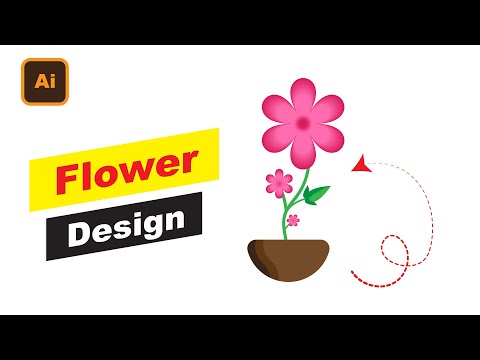 Creative Flower Design in Illustrator 2025
