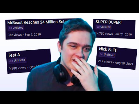 Exposing My SECRET UNLISTED VIDEOS!