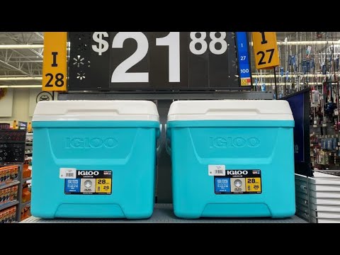 Grab a Walmart cooler for this brilliant porch idea!