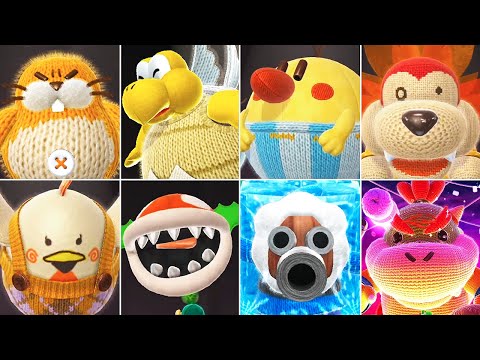 Yoshi's Woolly World - All Bosses (No Damage)