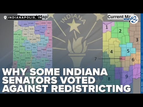 Why did some Indiana Senators vote "No" to congressional redistricting?