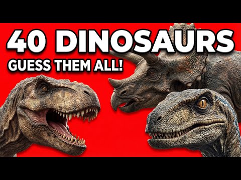 Guess 40 Dinosaurs! 🦖 Learn Dinosaur Names | Fun Quiz for Kids