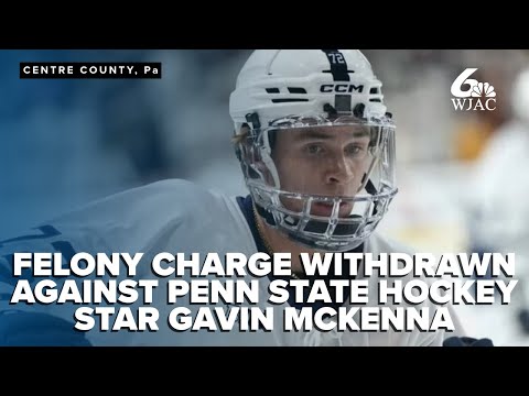 Prosecutors withdraw felony charge against Penn State hockey star Gavin McKenna
