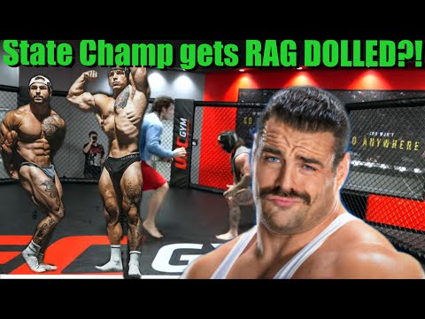 TrenTwins WRESTLE at UFC Gym and MANHANDLE State Champion