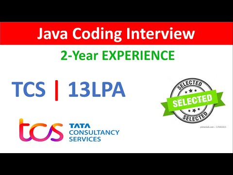 Coding Round Java Developer Interview  Exp - 2.+ years in tcs life