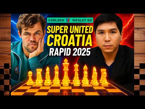 Magnus Carlsen vs Wesley So | SuperUnited Croatia Rapid 2025 | English Opening Masterclass