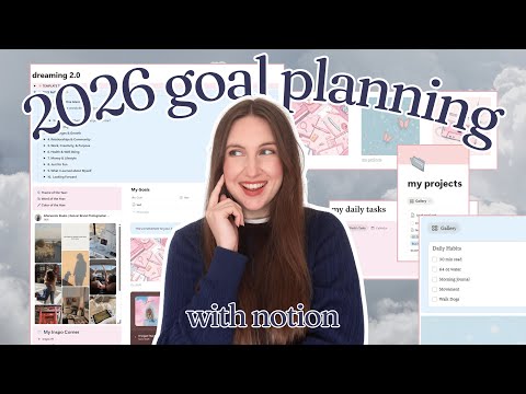 we are finally reaching our goals in 2026 | Aesthetic Goal & Daily Planning Dashboard in Notion!!!