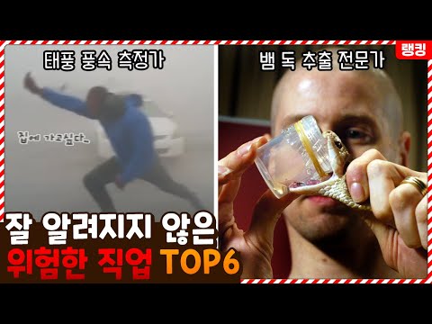 난이도 최상급ㄷㄷ;; 사람들에게 잘 알려지지 않은 위험한 직업 TOP6