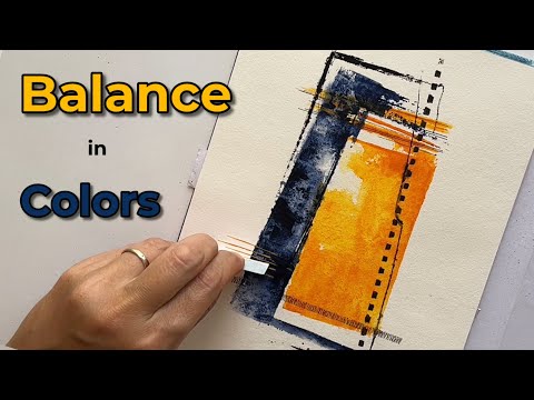 Balance in Color | Abstract Acrylic on Paper