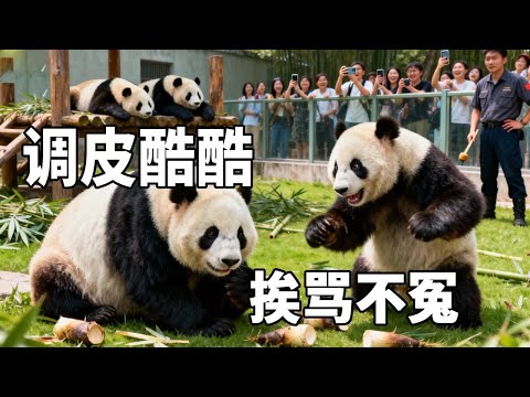 表面老实憨厚的底层熊小酷，竟然没有一顿骂是白挨的，隔着栅栏都要挑衅自己的邻居【你好大熊猫】#大熊猫酷酷