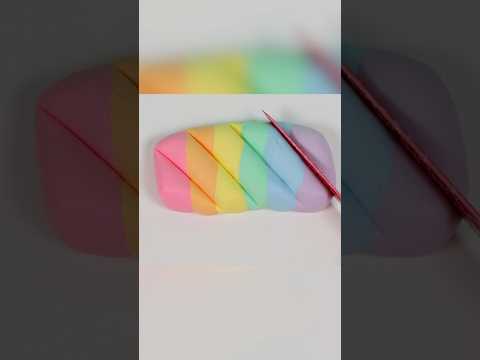 Satisfying rainbow butter slime #asmr #slime #asmr