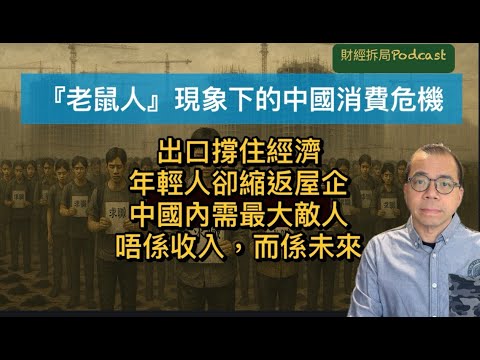 出口撐住經濟，年輕人卻縮返屋企：『老鼠人』現象下的中國消費危機  中國內需最大敵人，唔係收入，而係未來