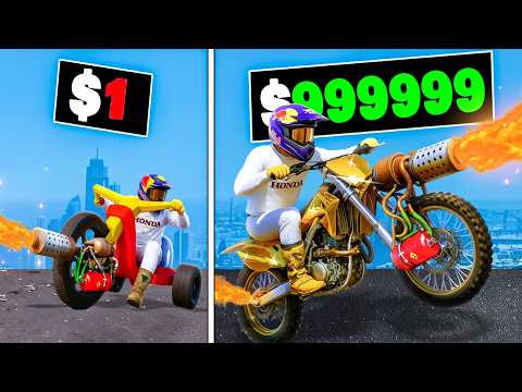 $1 to $1,000,000 Flamethrower Bike in GTA 5