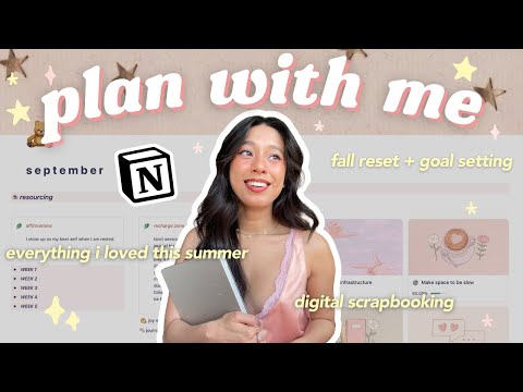 SEPTEMBER PLAN WITH ME ☕️ notion monthly reset + everything i loved this month (w/ msblue jewelry!)