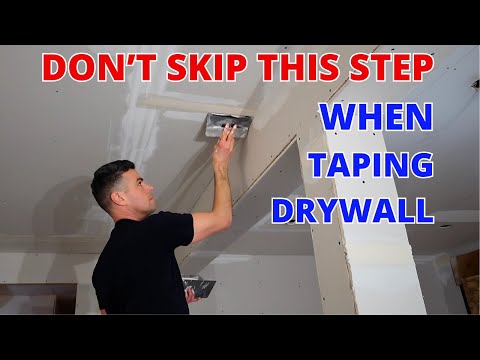 Don't Skip This Step When Taping Drywall!