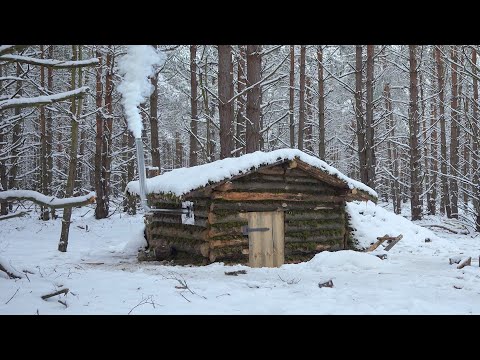 Dugout shelter, 3 months of building in the forest, start to finish no talking ASMR