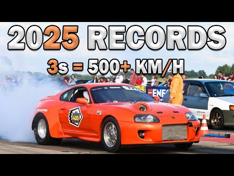 550 km/h in 3 Sec - WORLD Records DRAG RACING 2025  - 3,500HP Nissan GTR | 11,000HP Top Fuel