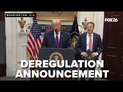 President Trump deregulation announcement