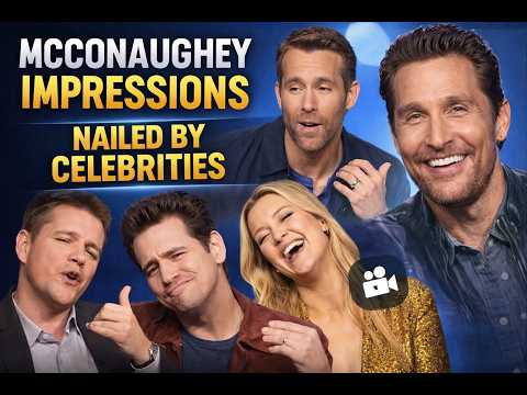 Celebrities PERFECTLY Imitate Matthew McConaughey  Matt Damon, Jim Carrey & More!