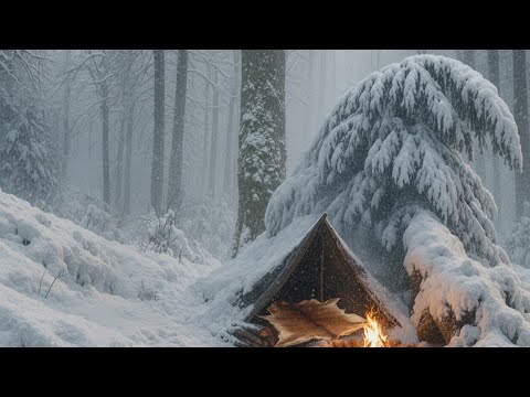 Trapped in a snowstorm – 3 days alone, no tent, no gloves, -21°C winds. Only fire and skill