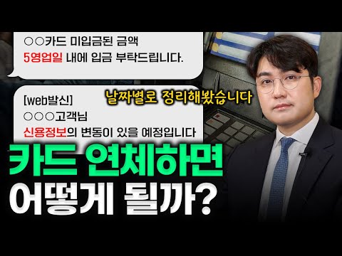 신용카드 연체 후 신용불량자가 되는 과정까지