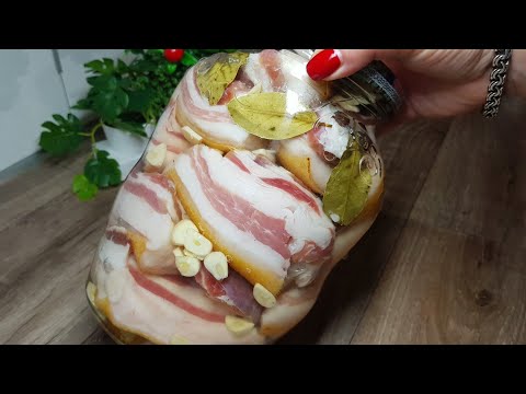 "FIVE-MINUTE" IS THE PERFECT SNACK FOR ALL OCCASIONS! BRINED LARD - THE BEST VILLAGE RECIPE!