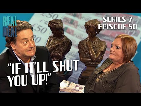 Dealer silences Dickinson AND bronze bust seller with £100 MORE! | Dickinson's Real Deal | S7 Ep50