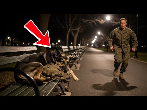 A U.S. Marine Found a German Shepherd Curled Up on a Bench — What He Saw Next Shattered His Heart