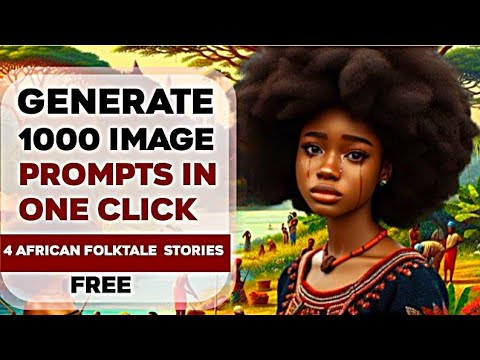 😲Easy Way To Generate 1000 Images Prompt From your African Folktale Stories in a click using free ai