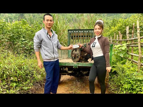 The talented girl went up the hill to buy a used engine that wouldn't start.