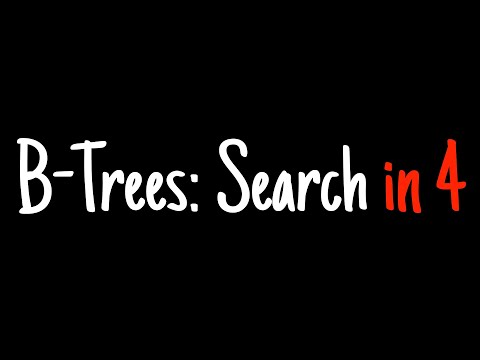 B-trees in 4 minutes — Search