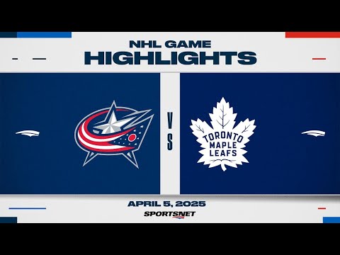 NHL Highlights | Maple Leafs vs. Blue Jackets - April 5, 2025