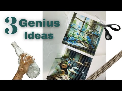 3 Stunning Glass Bottle DIYs✨ Easy Crafts You'll Want to Try Today!