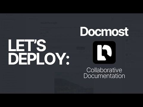 Let's Deploy: Docmost - Self-hosted collaborative documentation