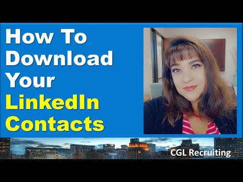 How To Download Your LinkedIn Contacts / Connections