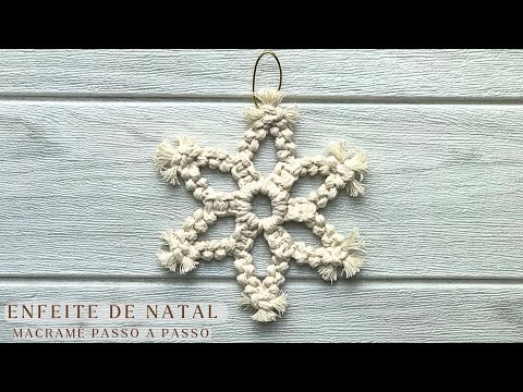 Estrela de Natal em Macramê passo a passo | macrame christmas tutorial step by step