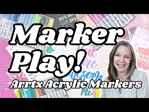 Arrtx Acrylic Marker Review + Swatches, Paper Tests & Creative Play