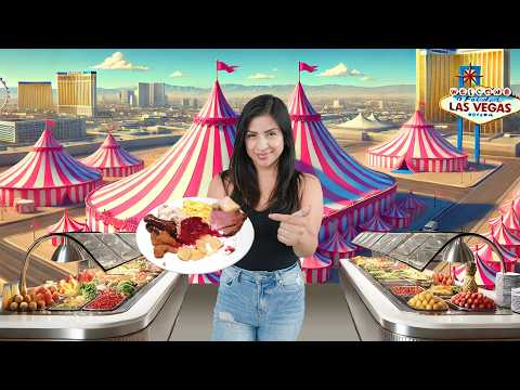 I Only Ate at the CHEAPEST BUFFETS in Las Vegas for 24 Hours