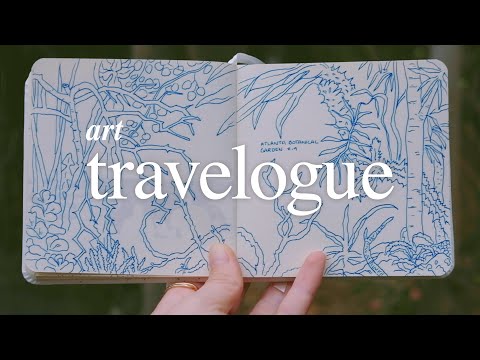 Art Travelogue | Solo roadtrip from Brooklyn to Atlanta, off-desk sketching, client crowd scenes