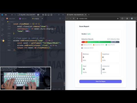 π‘οΈ Build a Virus Scanner with VirusTotal API & JavaScript | Step-by-Step Tutorial